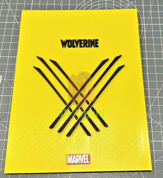 Wolverine Marvel - 3D Printed Sign Stand Collectables:Science Fiction Collectables:Other Science Fiction Items