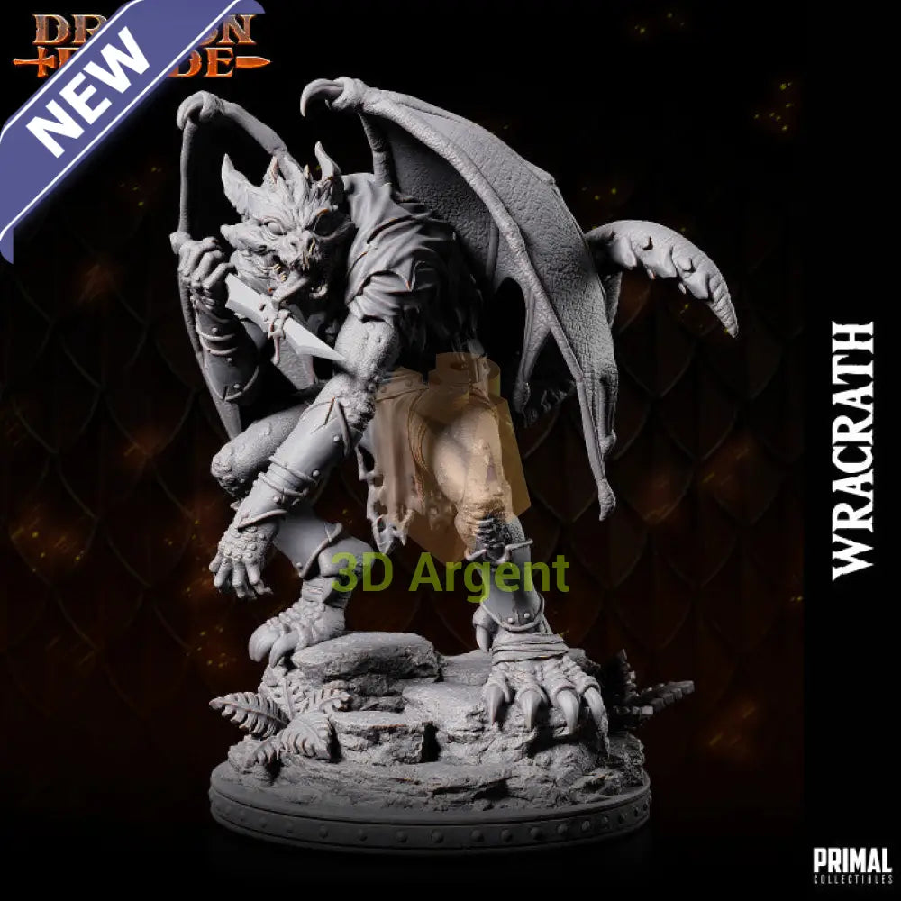 Wracrath Draconian Assassin – Dragonblade – Primal Collectibles Resin Mini - Toys & Games:Wargames &
