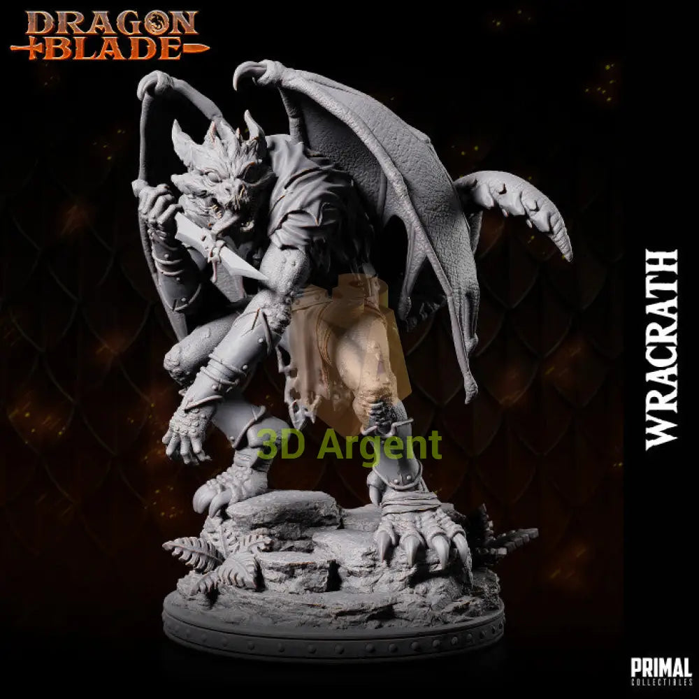 Wracrath Draconian Assassin – Dragonblade – Primal Collectibles Resin Mini - Toys & Games:Wargames &