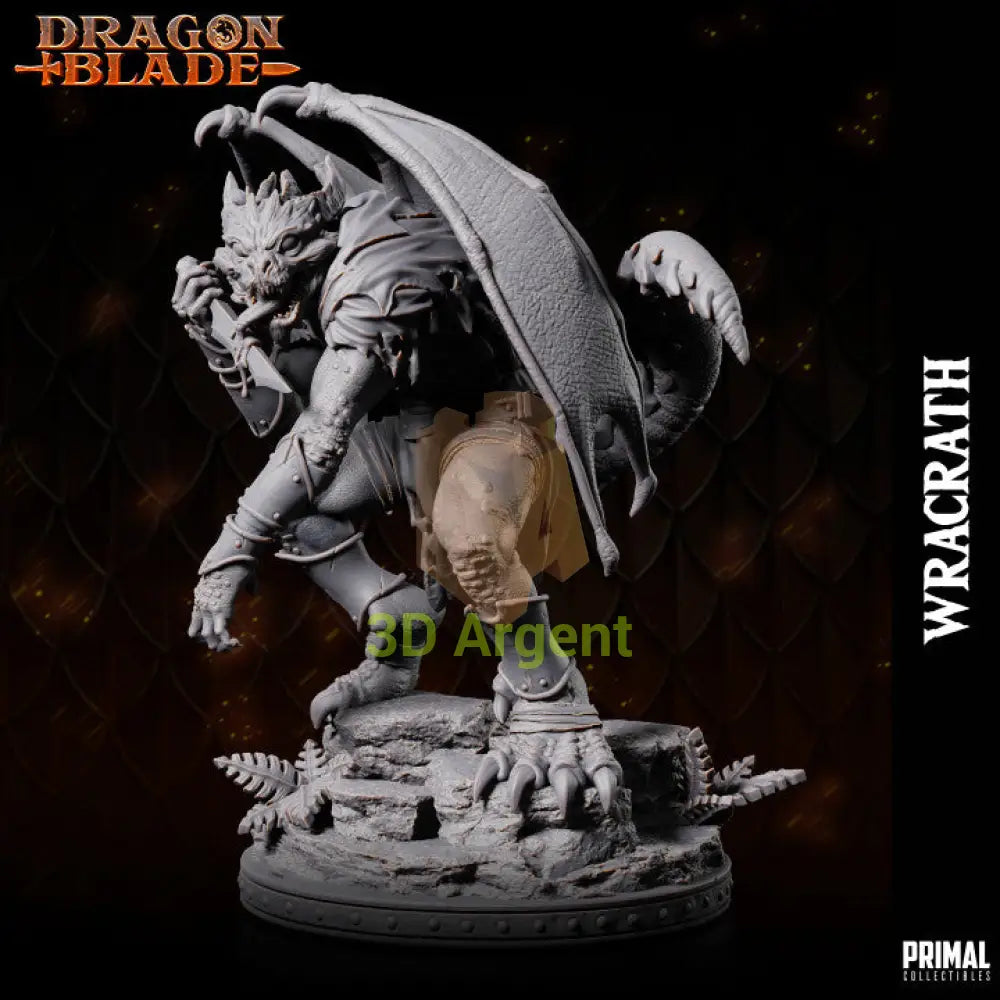 Wracrath Draconian Assassin – Dragonblade – Primal Collectibles Resin Mini - Toys & Games:Wargames &