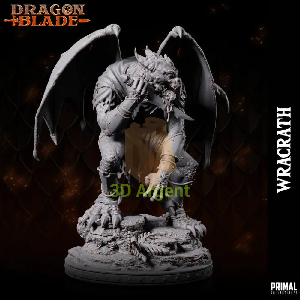 Wracrath Draconian Assassin – Dragonblade – Primal Collectibles Resin Mini - Toys & Games:Wargames &