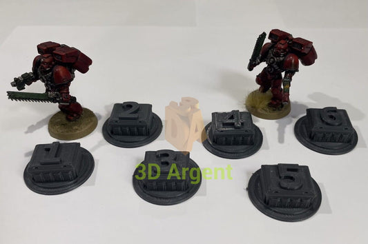 x6 Objective/location crate markers for Space tabletop or D&D 28 mm Toys & Games:Wargames &