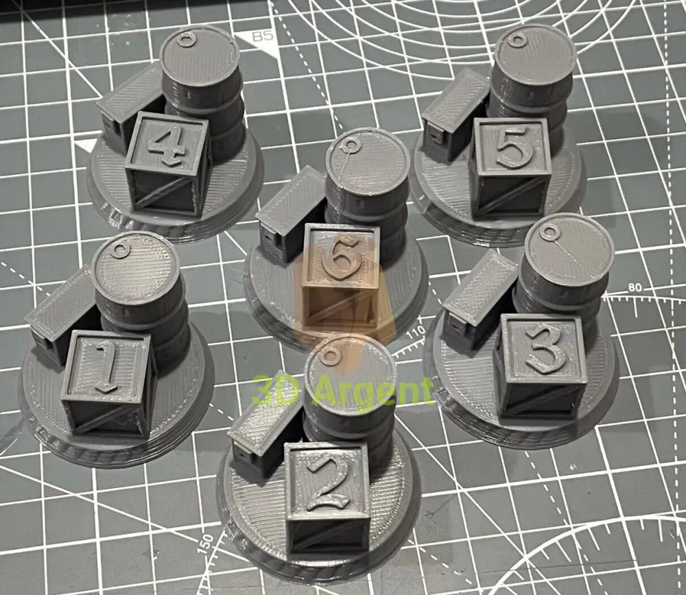x6 Objective/location markers tabletop wargaming D&D bolt action 28 mm Toys & Games:Wargames &