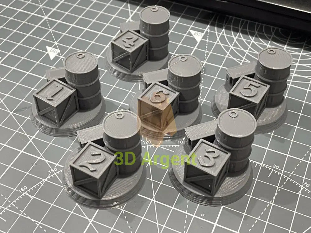 x6 Objective/location markers tabletop wargaming D&D bolt action 28 mm Toys & Games:Wargames &