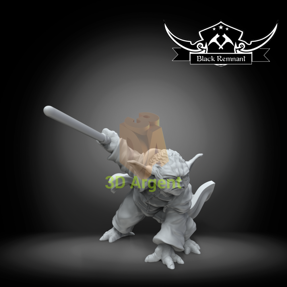 Yoda - Star Wars Legion compatible 3D Printed Resin Miniatures Toys & Games:Wargames & Role-Playing:Star Wars