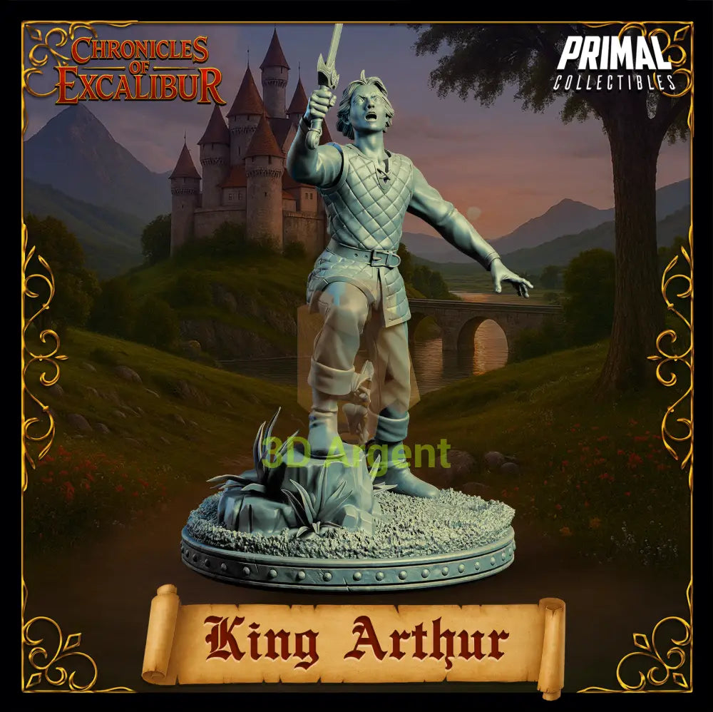 Young King Arthur - Fantasy compatible D&D DragonLance Miniatures Primal