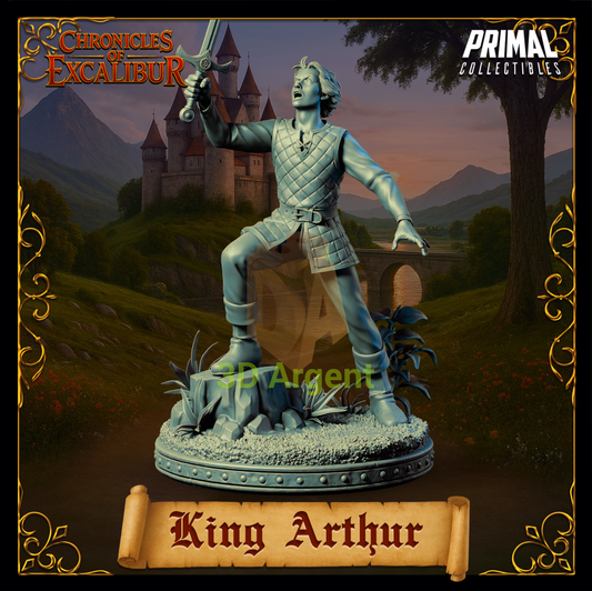 Young King Arthur - Fantasy compatible D&D DragonLance Miniatures Primal