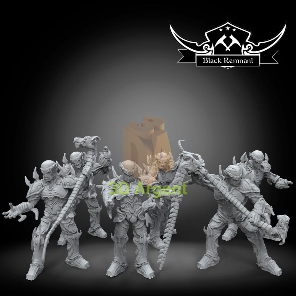 Yuuzhan vong warriors | Star Wars Legion Scale | 3D Printed Resin Miniature | Black Remnant Miniatures | 12K High