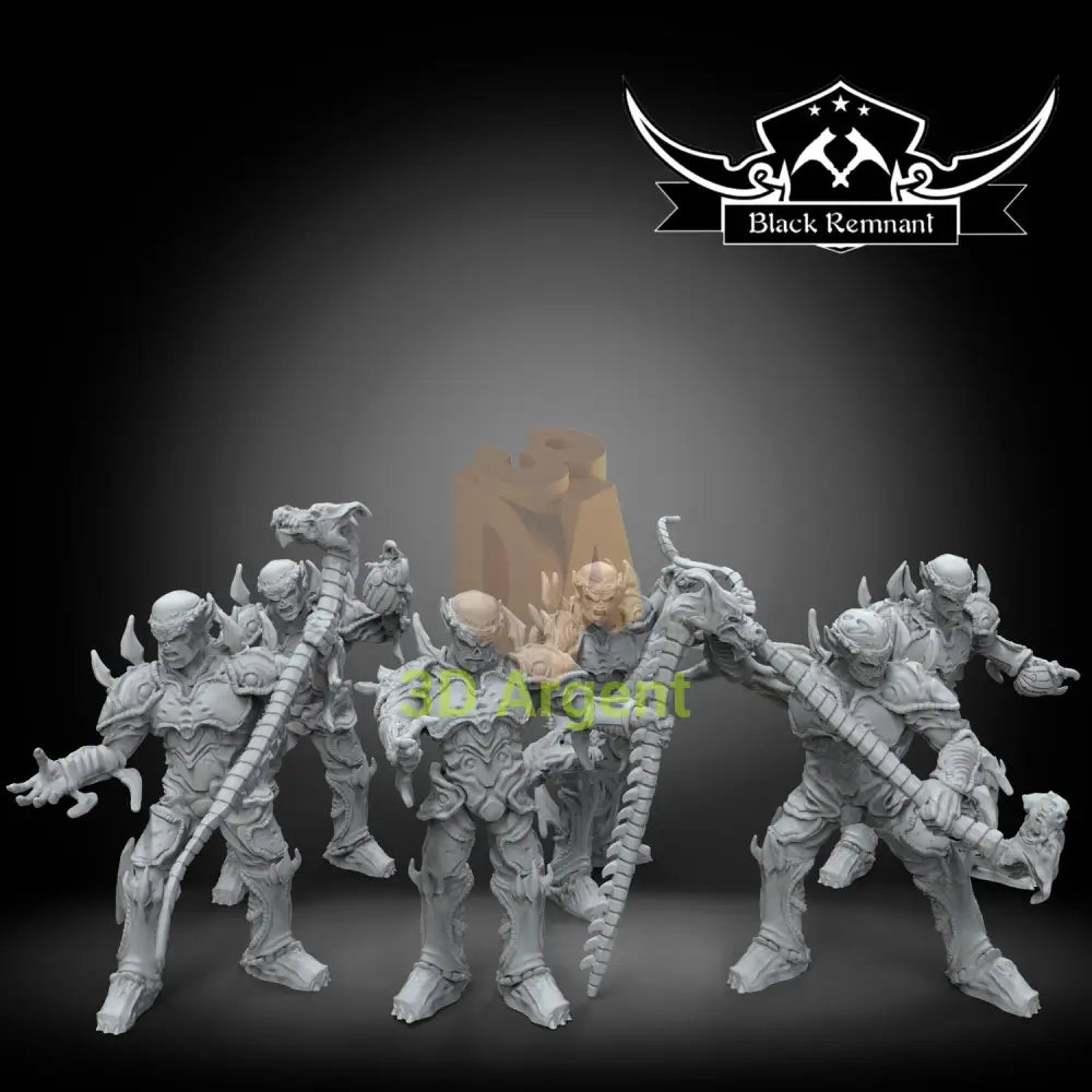 Yuuzhan vong warriors | Star Wars Legion Scale | 3D Printed Resin Miniature | Black Remnant Miniatures | 12K High