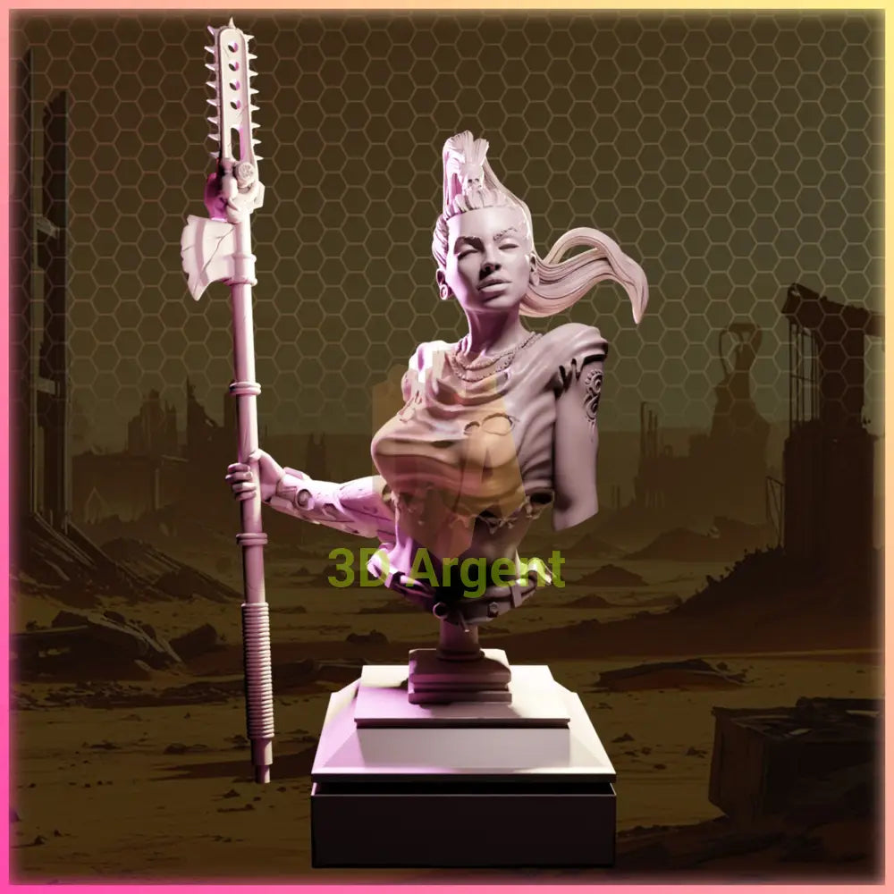 Zaria Havoc – Ladies of Nuke City – Gilmorestudio 3D Printed Resin Miniature Bust SFW