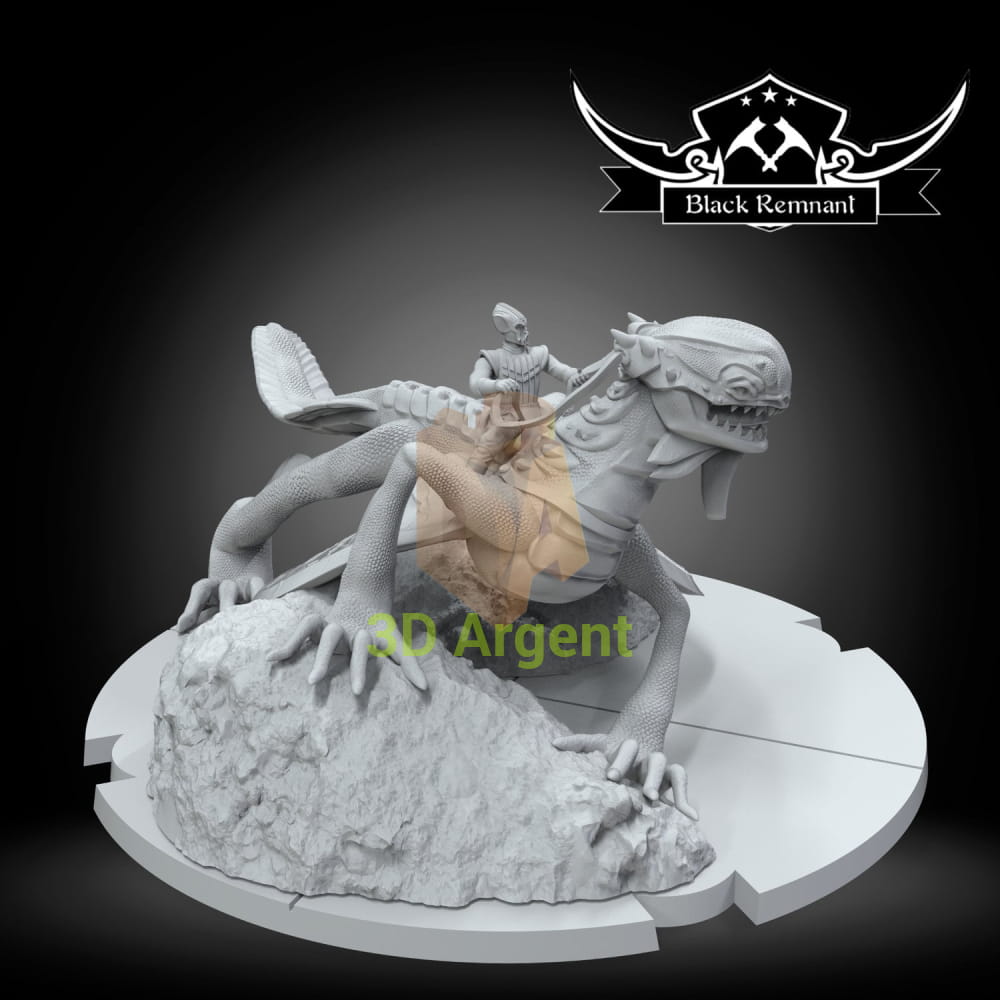 Zyggerian on Brezak | Star Wars Legion Scale | 3D Printed Resin Miniature | Black Remnant Miniatures | 12K High Detail