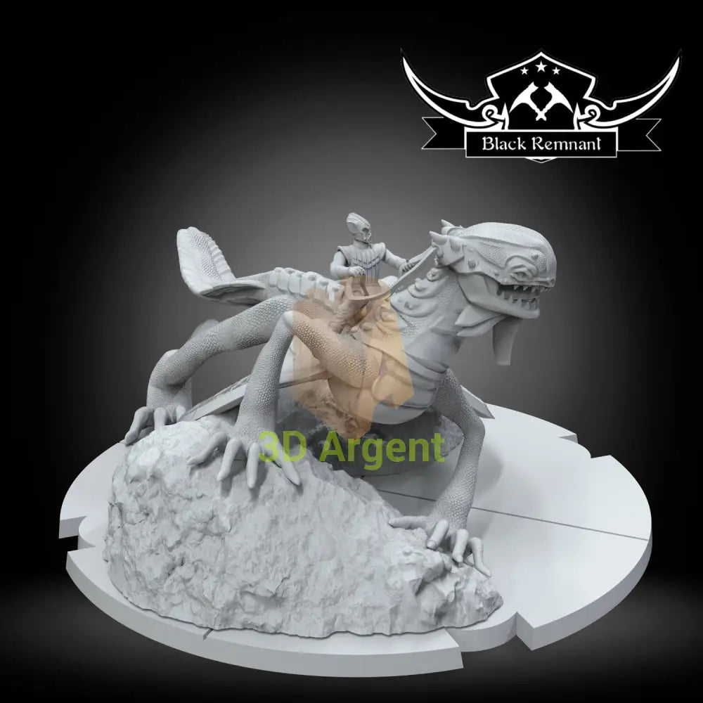 Zyggerian on Brezak | Star Wars Legion Scale | 3D Printed Resin Miniature | Black Remnant Miniatures | 12K High Detail