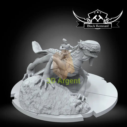 Zyggerian on Brezak | Star Wars Legion Scale | 3D Printed Resin Miniature | Black Remnant Miniatures | 12K High Detail