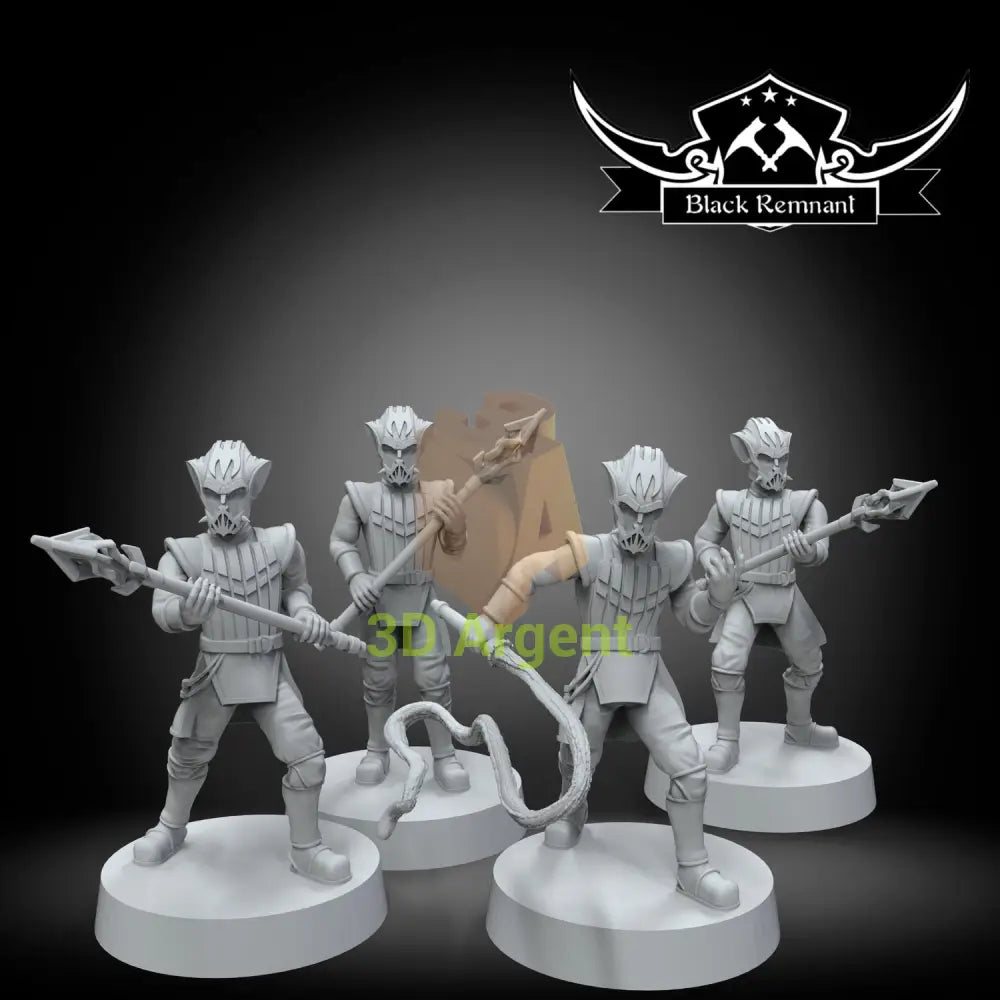Zyggerian royal guards | Star Wars Legion Scale | 3D Printed Resin Miniature | Black Remnant Miniatures | 12K High