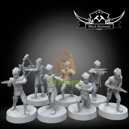 Zyggerian troopers | Star Wars Legion Scale | 3D Printed Resin Miniature | Black Remnant Miniatures | 12K High Detail